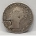 GREAT BRITAIN UK 1860 . THREEPENCE . ERROR . QUEEN VICTORIA WITH BEARD and FLAWS